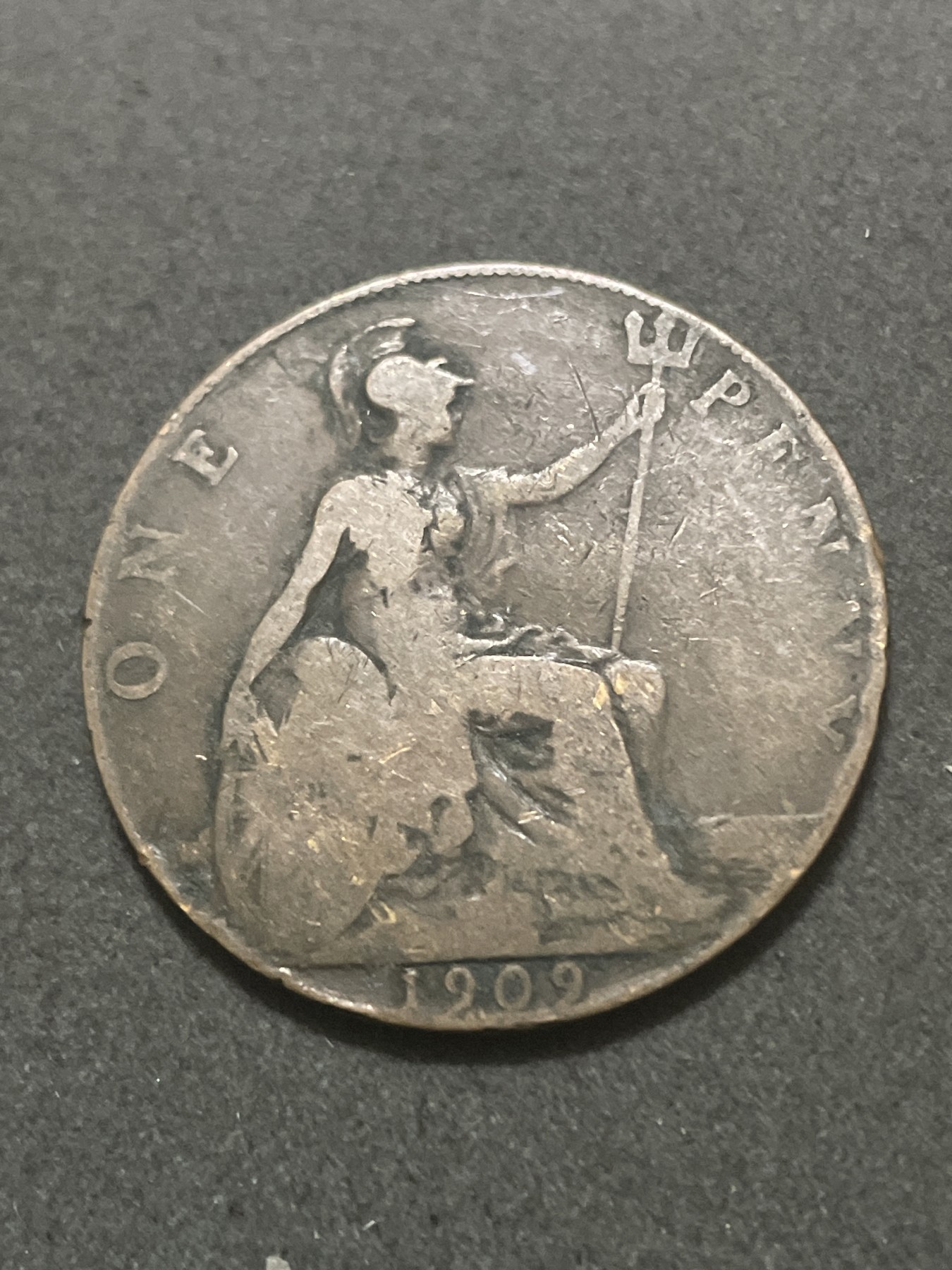 神仙姐姐散币好品专场第三十八期（无佣金满邮自动发出 1909 年英国 1 便士