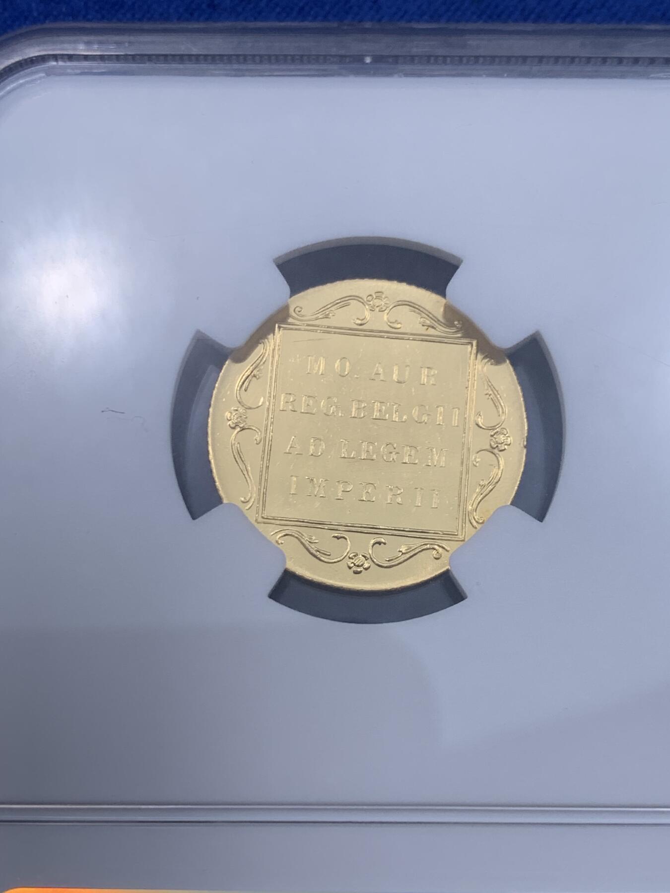 《竞宝斋》立夏专场特拍 （第2-1场）全场顺丰包邮 265场 NGC PL63 荷兰1974年1杜卡特金币 3.49克 983金  镜面工艺 金色饱满