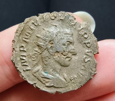 七河·丝路古国钱币小拍 - k107 古罗马帝国银币  菲利普一世