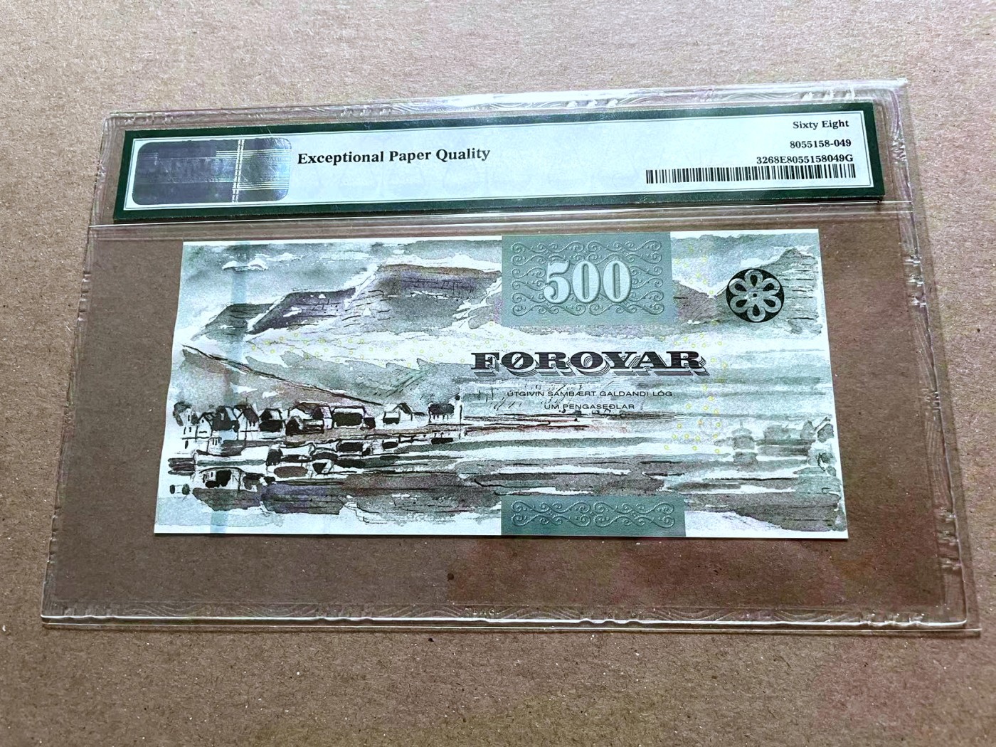 【Blue Auction】✨世界纸币精拍第470期【精】 法罗群岛 2011年500克朗 PMG68EPQ 超高分 