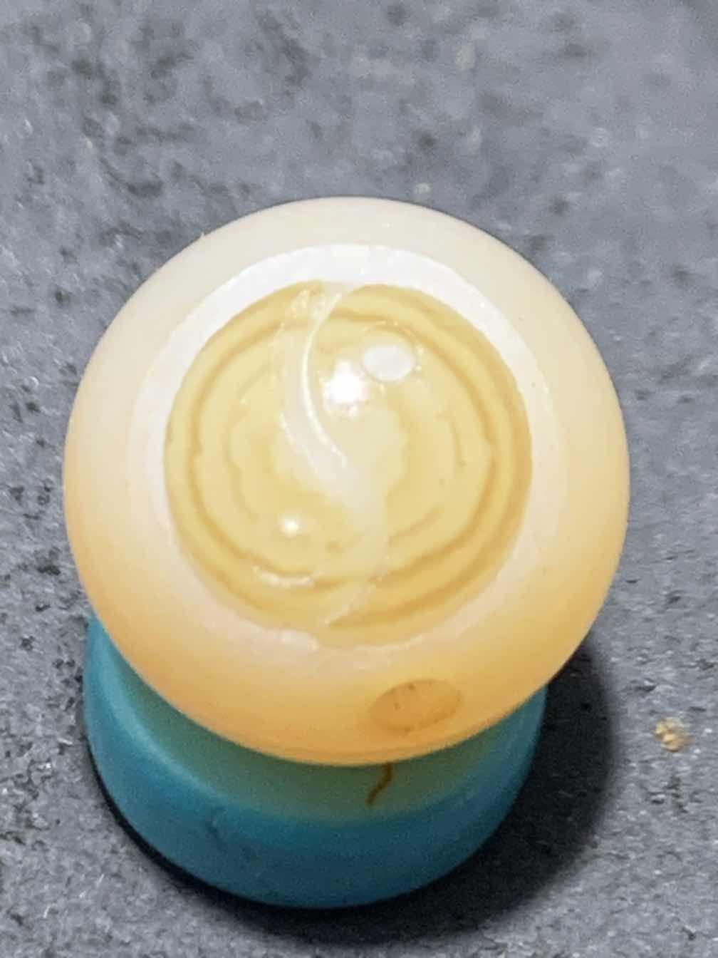 精美高玉化亚光海洋玉髓手工俏色巧雕无相佛太极阴阳鱼圆珠一个！