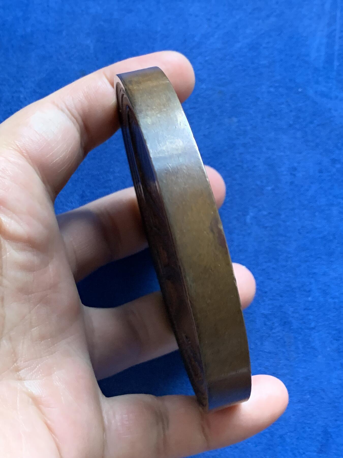 《竞宝斋》立夏专场特拍 （第2-1场）全场顺丰包邮 265场 1849年英国伦敦金融城6号作品 建筑三杰之一 伦敦金融城煤炭交易所开张纪念 背面浮雕细腻 408.3克 89mm大铜章 发行量350枚 著名大师wyon作品