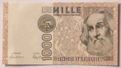紫瑗钱币——第345期拍卖——纸币场 - 意大利 1982年 达·芬奇 1000里拉 UNC