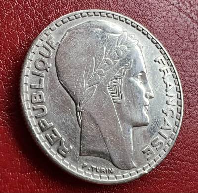 【世界银币】第二期全场包邮 - 1933法国谷物女神20法郎银币