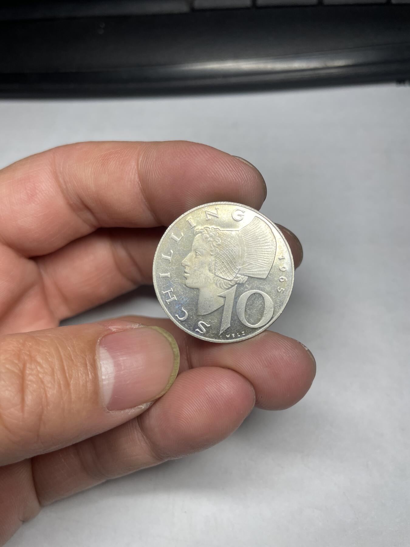 2024年集古藏今外币拍卖第六期-第1场—（总第51拍） 1965年奥地利10先令银币