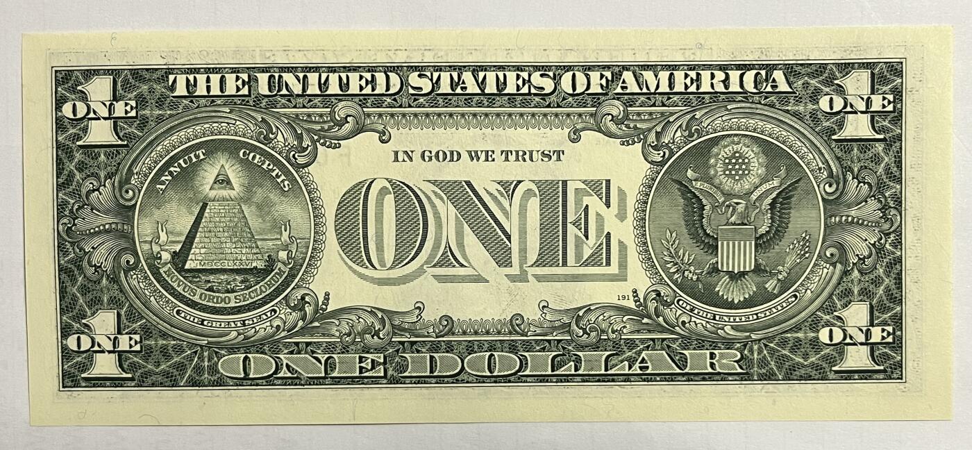 Chase Auction 第29期 - - 邮票、银币、外钞、民国钞和人民币混合场！（持续更新中） 2001年 1美元 联邦储备券 ⭐星补号 三张（三连号）