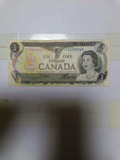 【20240504】非全新纸币第134场 - 加拿大1元