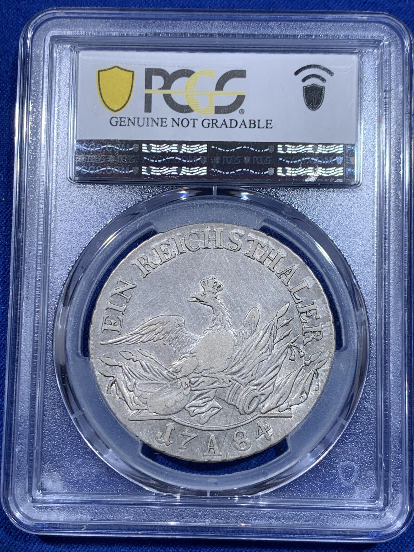 《竞宝斋》立夏专场特拍 （第2-1场）全场顺丰包邮 265场 PCGS XFD 德国1784普鲁士腓特烈大帝鹰炮泰勒银币