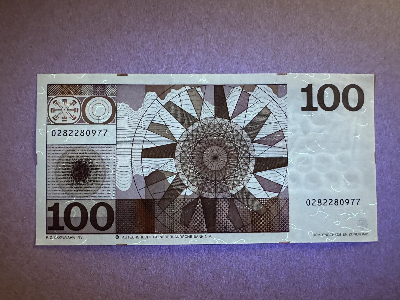 《张总收藏》149期-五一外币小高货场 荷兰100盾 XF 人像版 无4