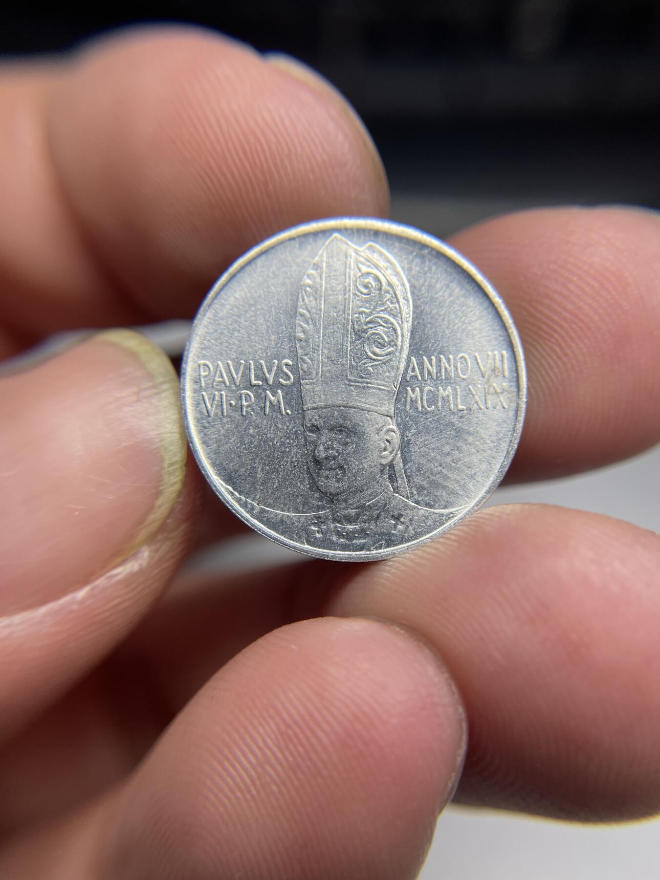 2024年集古藏今外币拍卖第六期-第1场—（总第51拍） 带光梵蒂冈5里拉