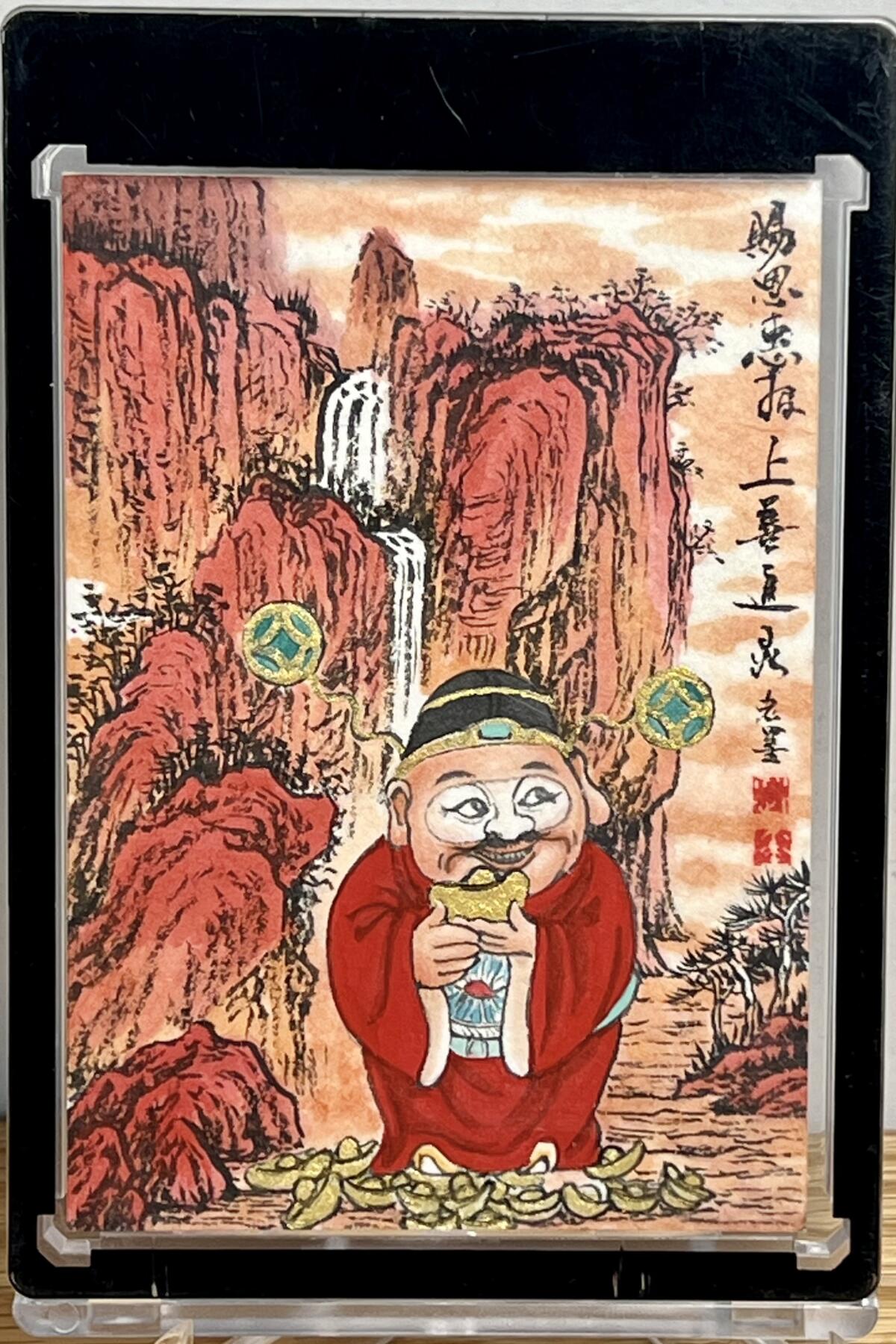 白泽拍卖卡牌专场第1期 2023 梓山风 老墨手绘卡 1/1