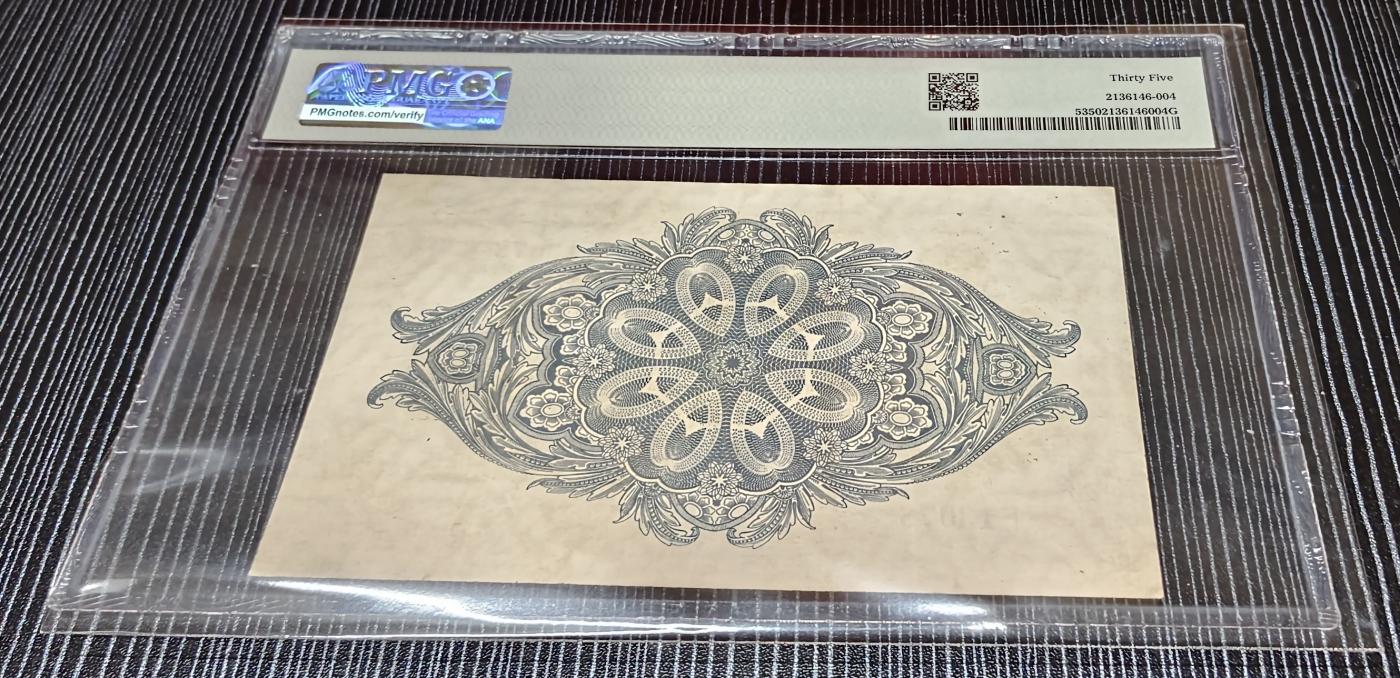 Chase Auction 第29期 - - 邮票、银币、外钞、民国钞和人民币混合场！（持续更新中） 1938年福克兰群岛1镑，PMG35，乔治六世！