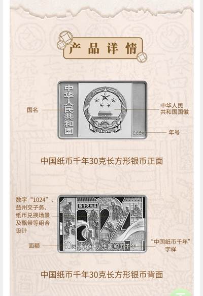 银币四版币纪念钞专场 - 中国千年纸币30g银币标准版中国银行中签已到手现货