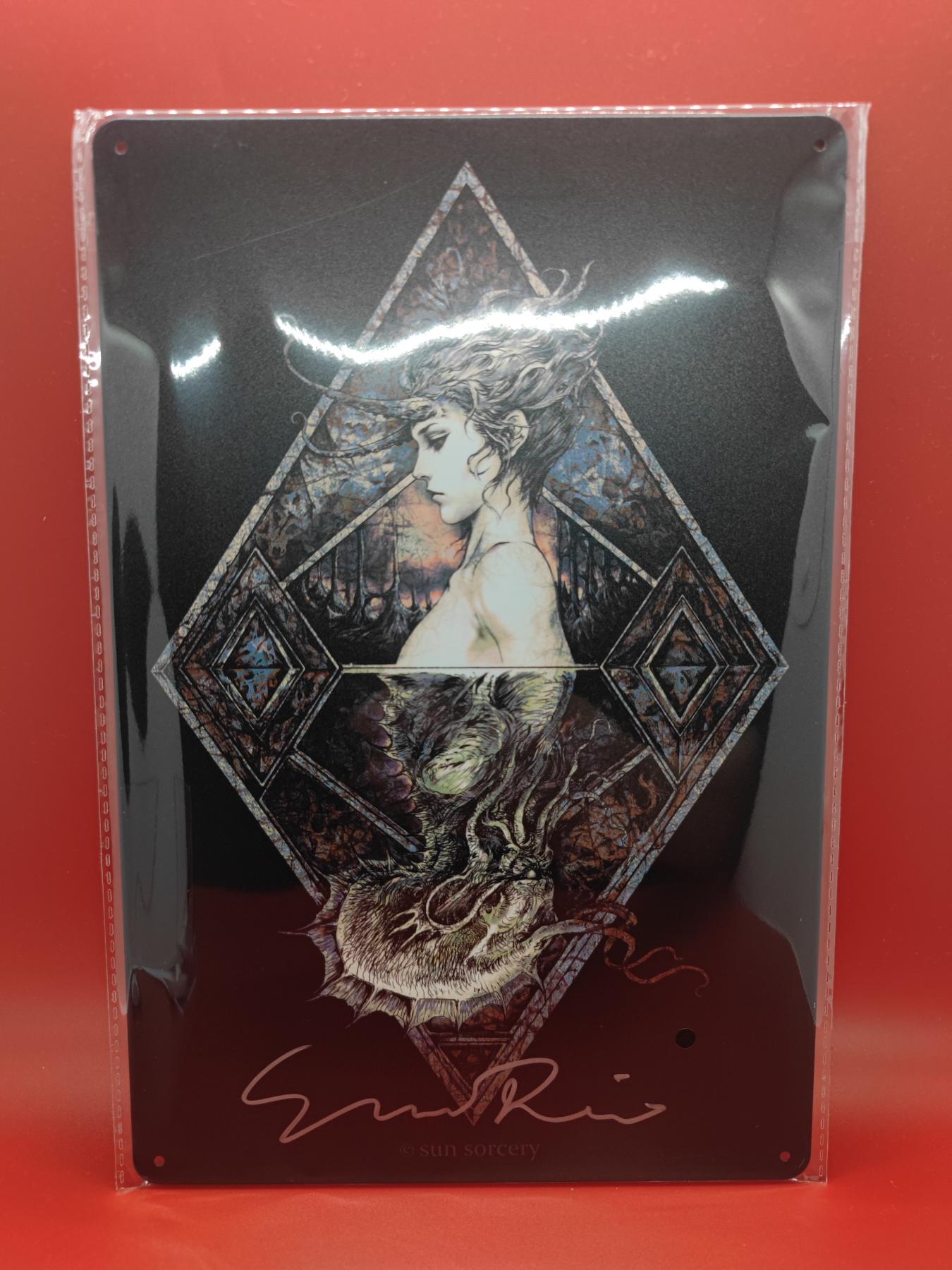 妖精的尾巴卡牌拍卖第十七期(收拍品) 睿作*克苏鲁的呢喃*铁皮画，画师孙睿亲签-2