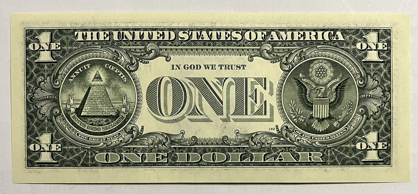Chase Auction 第29期 - - 邮票、银币、外钞、民国钞和人民币混合场！（持续更新中） 2001年 1美元 联邦储备券 ⭐星补号 三张（三连号）