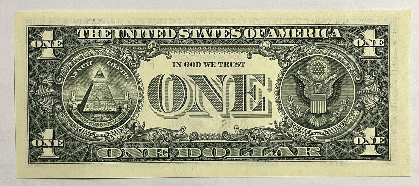 Chase Auction 第29期 - - 邮票、银币、外钞、民国钞和人民币混合场！（持续更新中） 2001年 1美元 联邦储备券 ⭐星补号 三张（三连号）