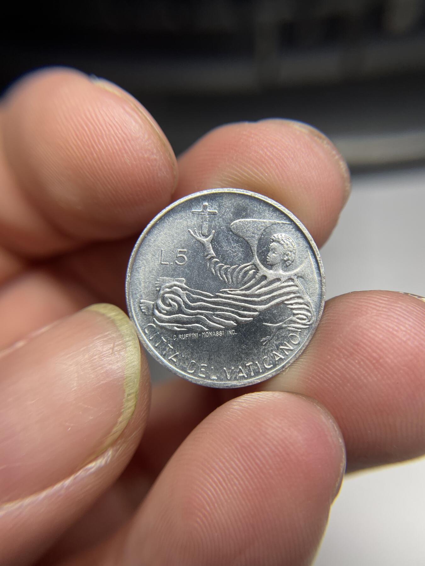 2024年集古藏今外币拍卖第六期-第1场—（总第51拍） 带光梵蒂冈5里拉