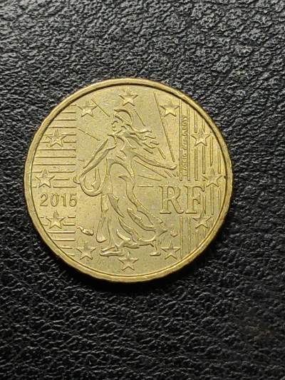 世界各国普币捡漏专场(第五场) - 2015年法国（播种女神/欧洲全地型图）欧元10分