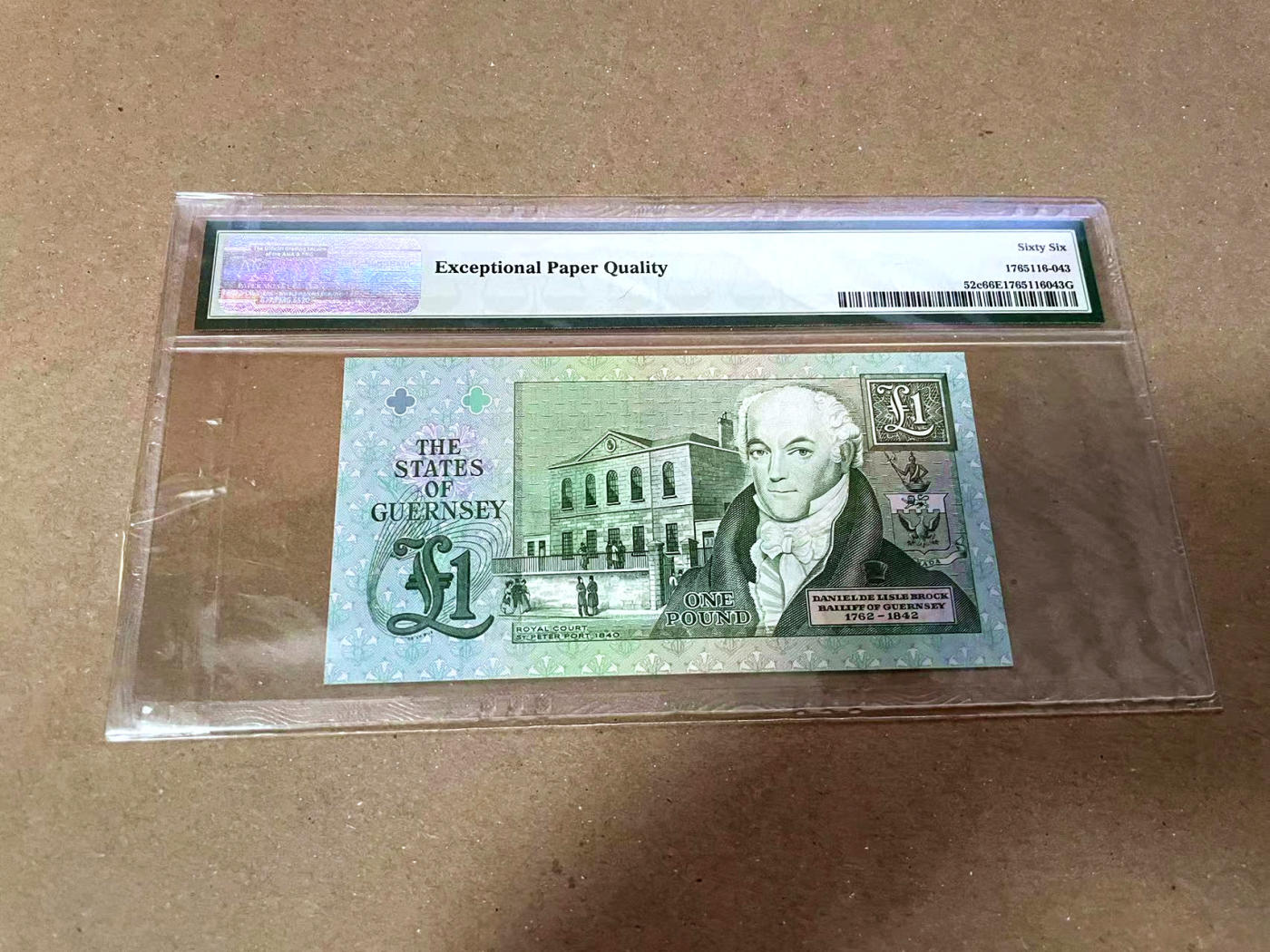 【Blue Auction】✨世界纸币精拍第471期【精】 【无47】根西 1991年1镑 PMG66EPQ  