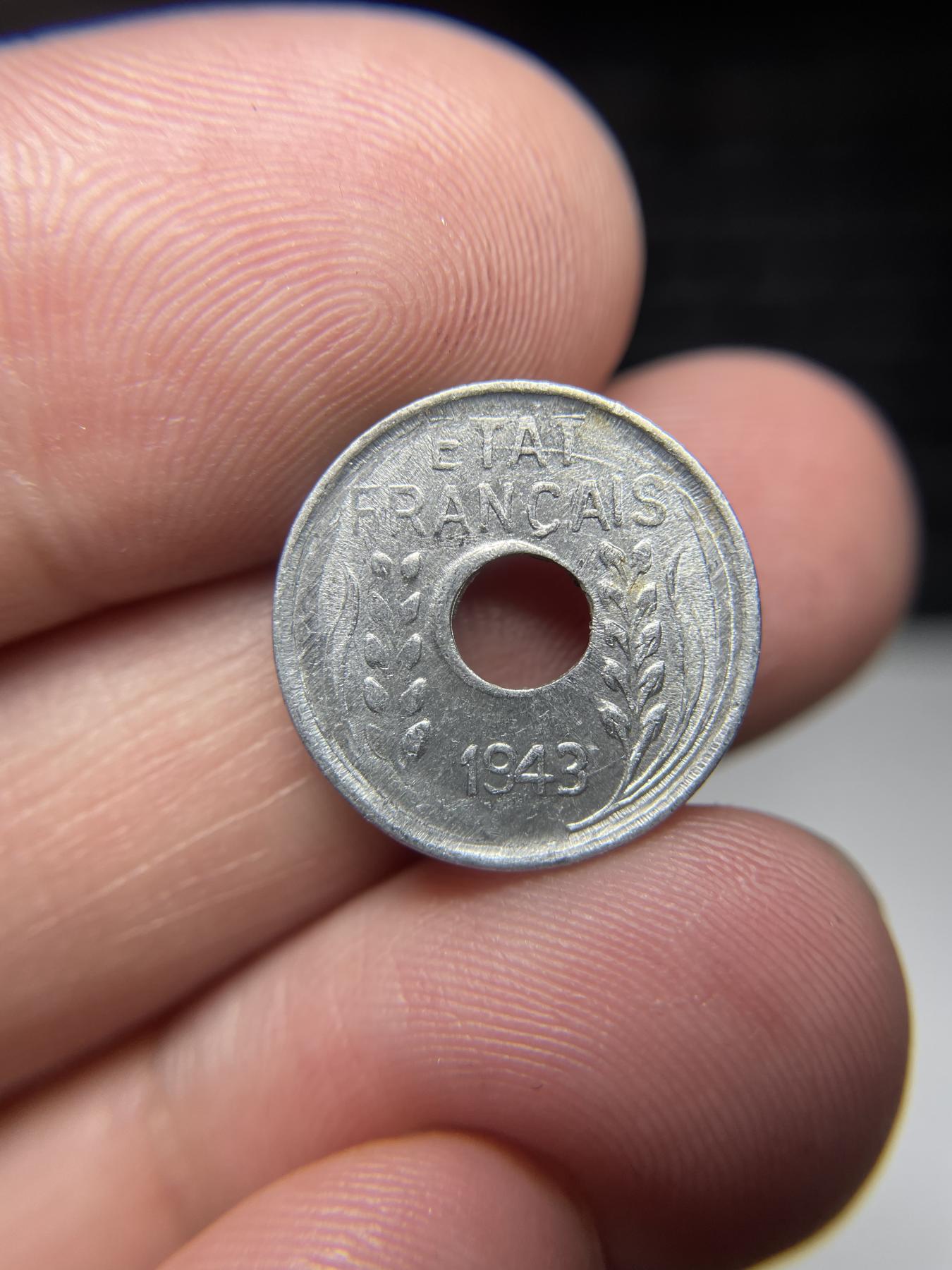 2024年集古藏今外币拍卖第六期-第3场—（总第53拍） 1943年法属印支1分