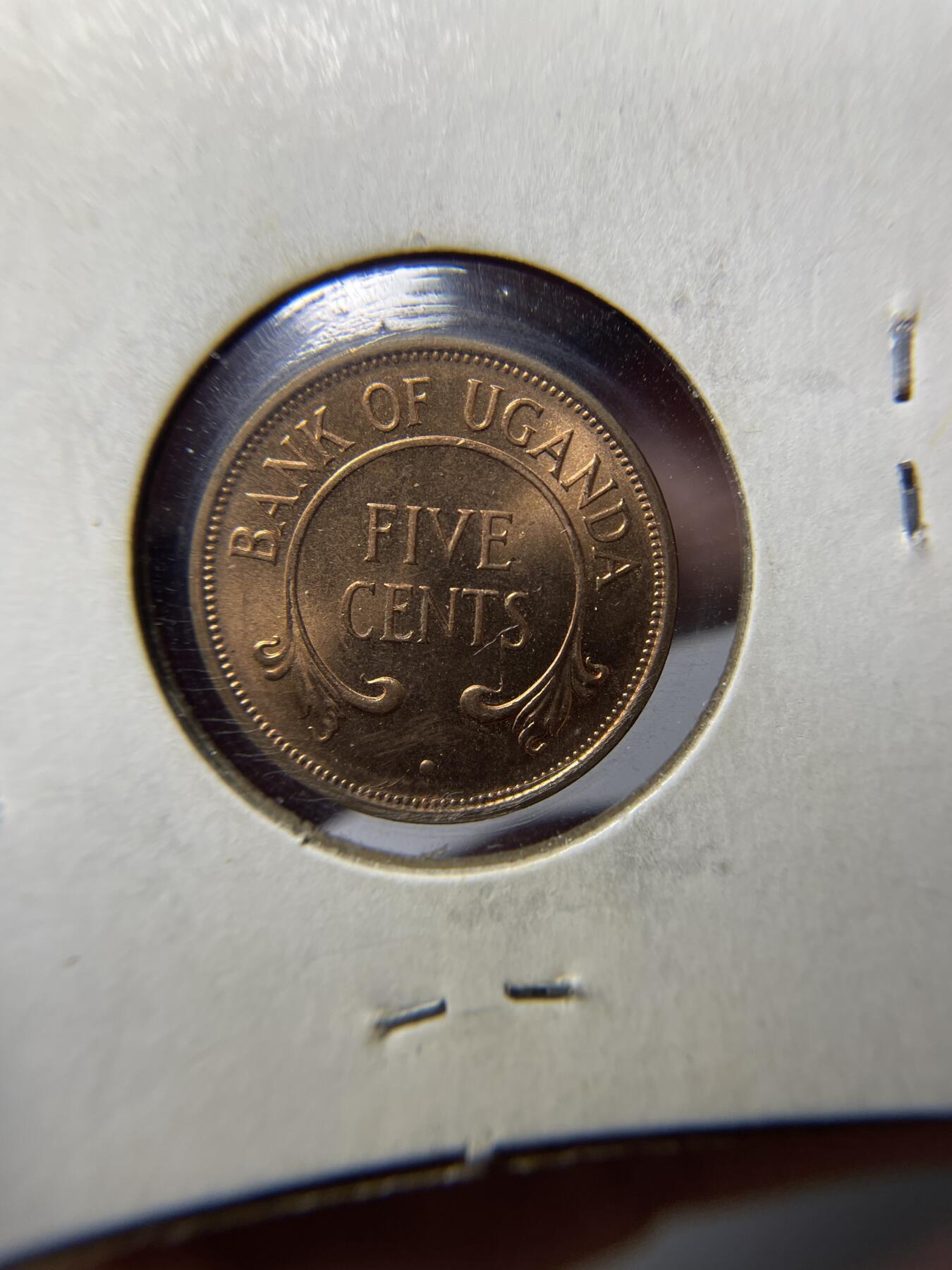 2024年集古藏今外币拍卖第六期-第2场—（总第52拍） 1966年乌干达5分