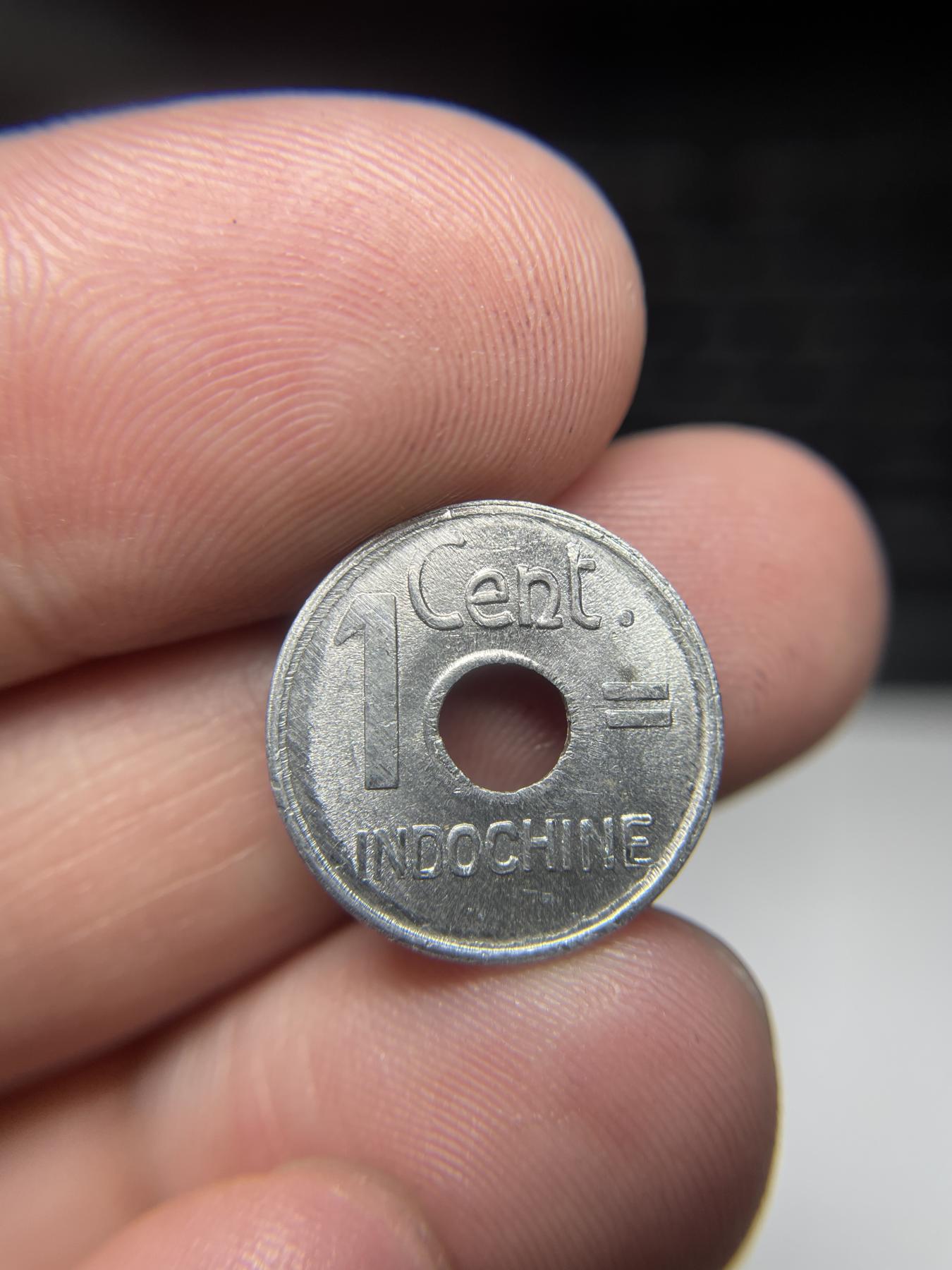 2024年集古藏今外币拍卖第六期-第3场—（总第53拍） 1943年法属印支1分