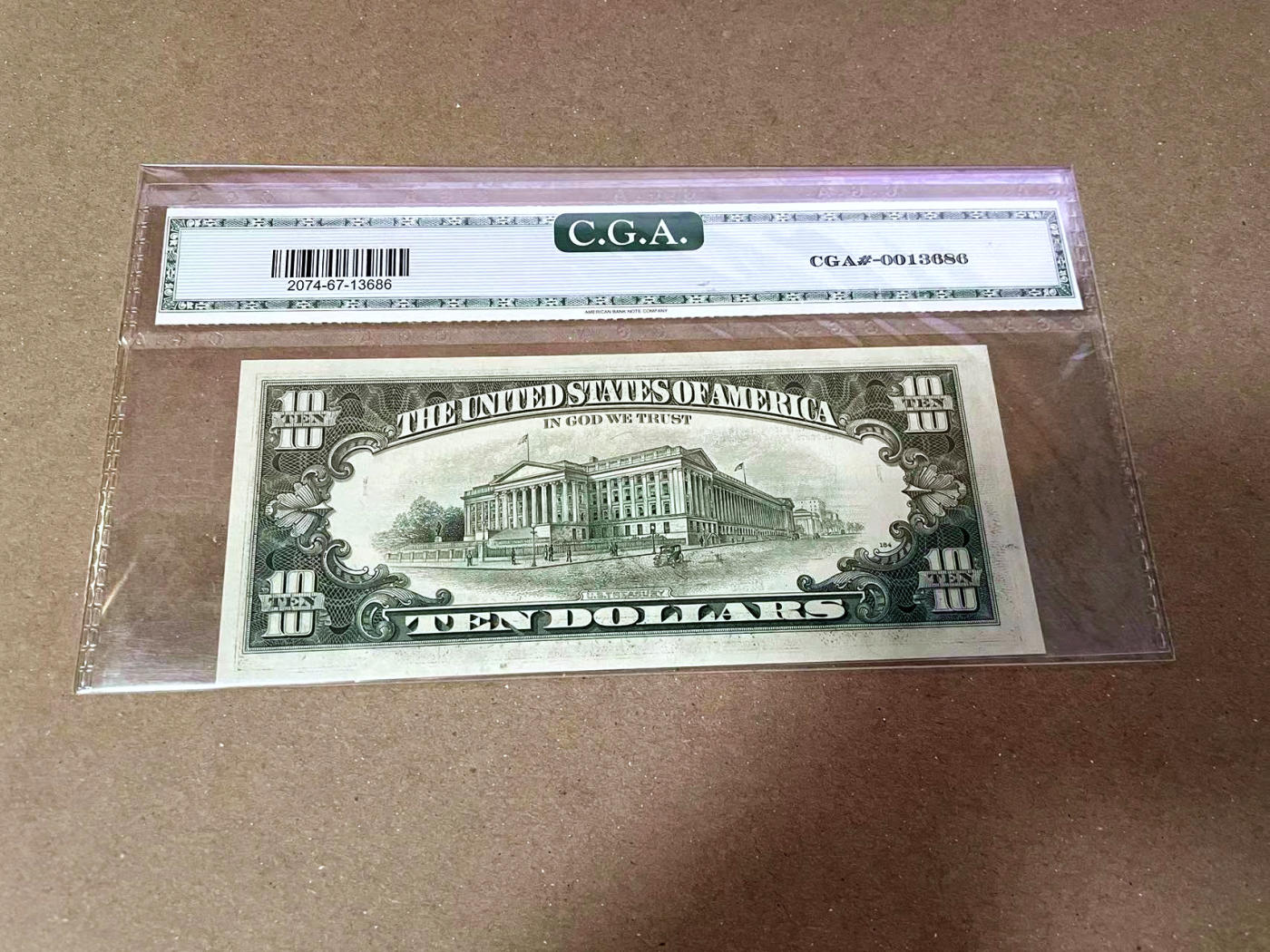 【Blue Auction】✨世界纸币精拍第471期【精】 美国 1981年10美金 CGA67EPQ 