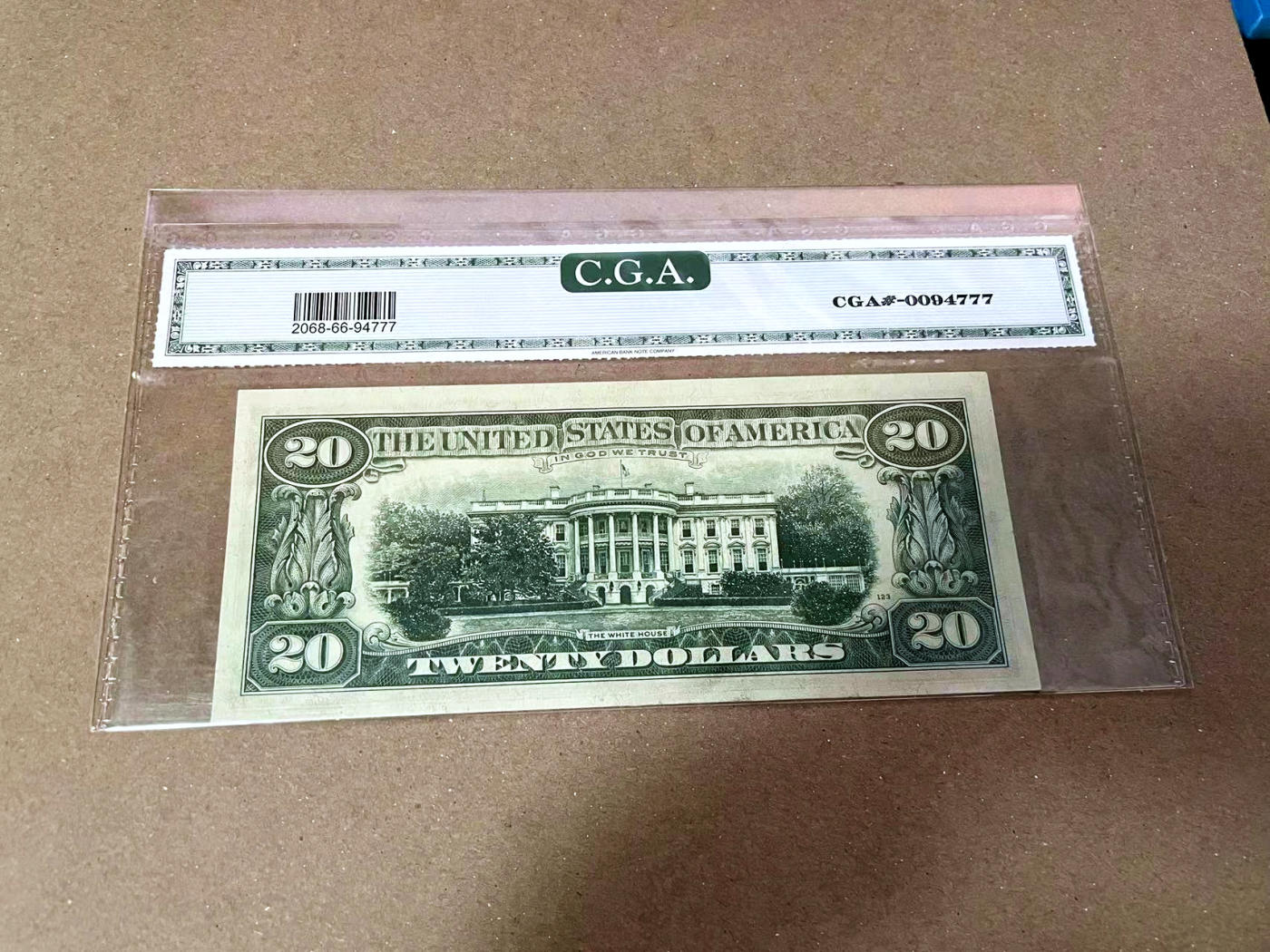 【Blue Auction】✨世界纸币精拍第471期【精】 美国 1969年20美金 CGA66EPQ 