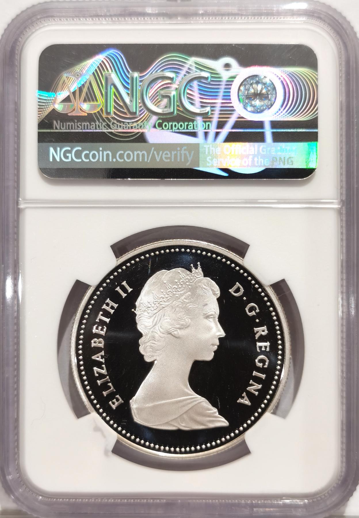 博洋堂“半夏逍遥”五月精品专场暨第075期（全场包邮） 加拿大1981年大陆铁路精制纪念银币NGC-PF69UC，币面清爽干净又漂亮，PROOF精制币