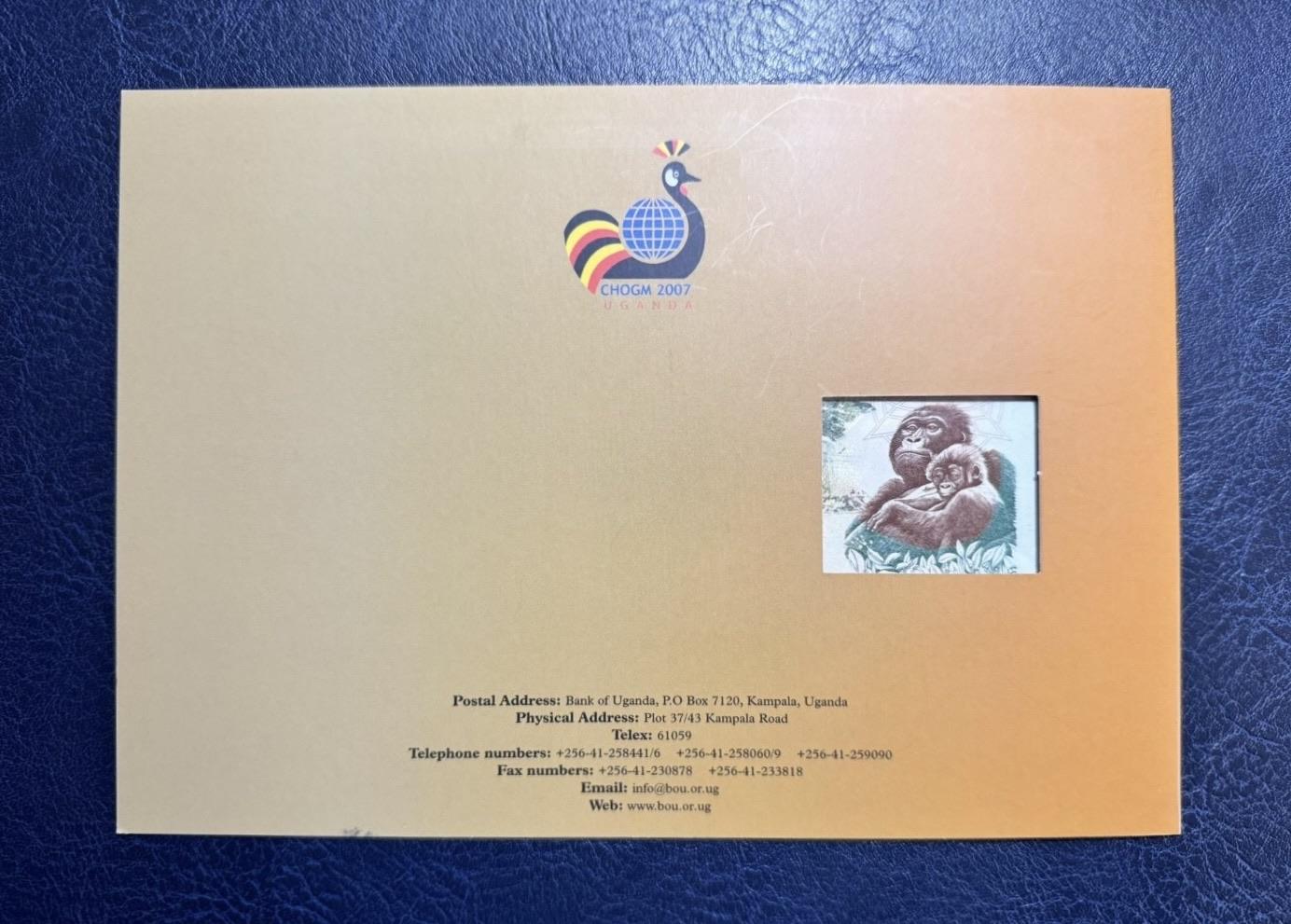 收藏联盟Quantum Auction 第343期拍卖  乌干达2007年10000先令英联邦议会纪念钞 品相全新UNC 带原册
