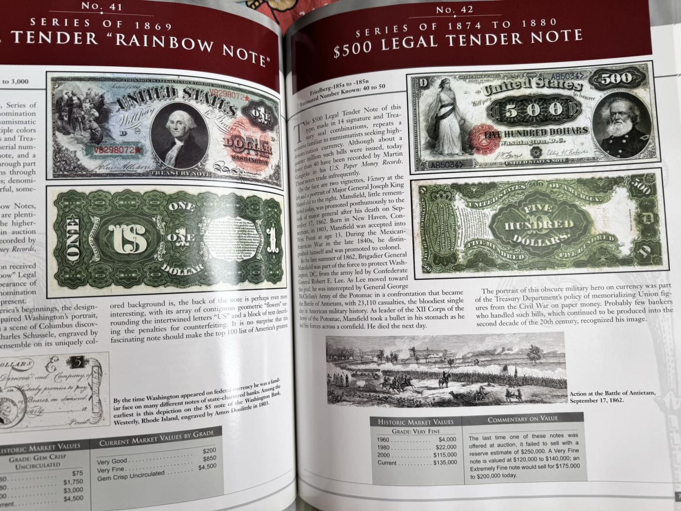收藏联盟Quantum Auction 第342期拍卖  美国最伟大的100张纸币目录图册（全英文版） 品相如图 非全新书籍 内容详尽 图文并茂 