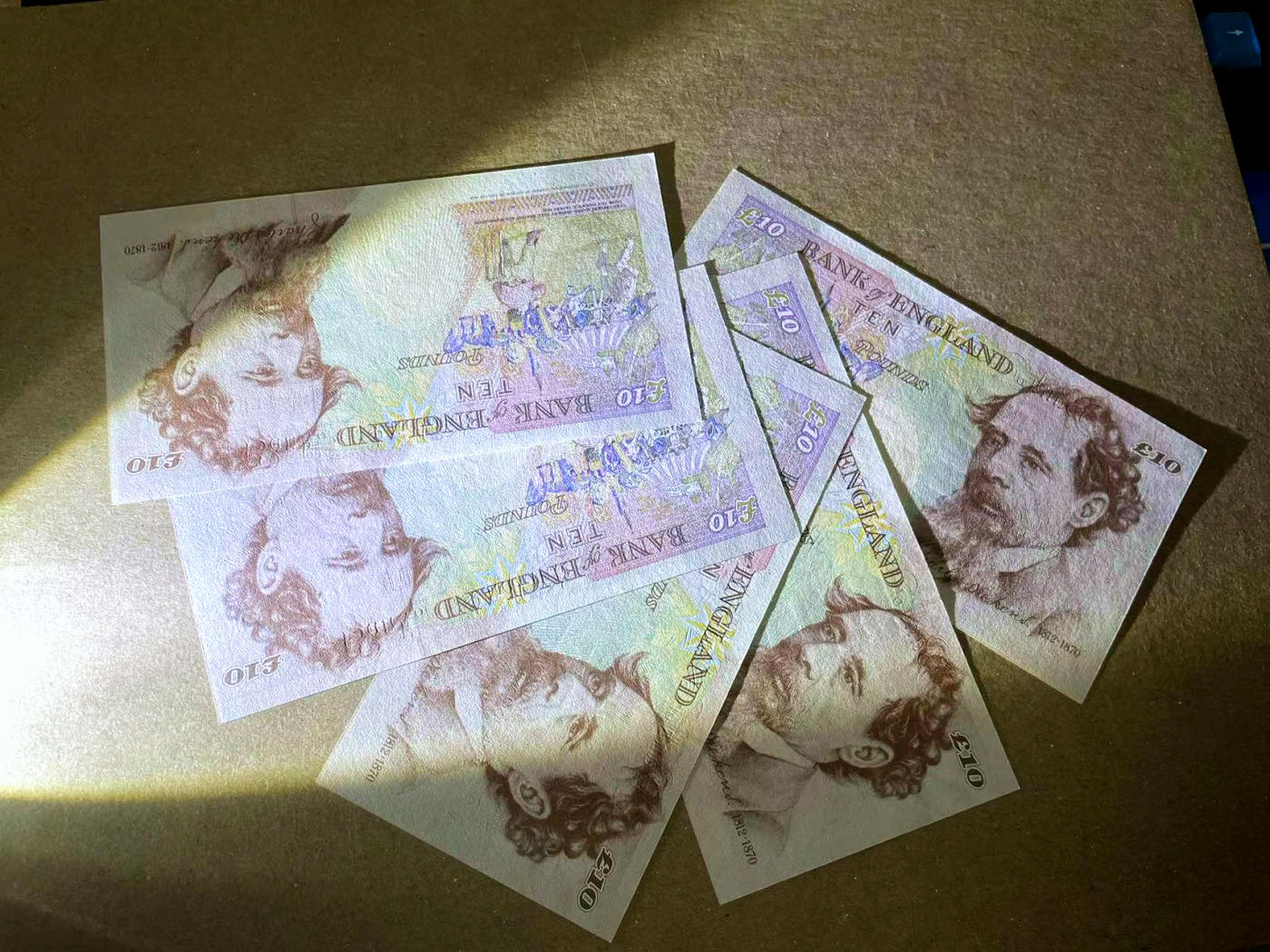 【Blue Auction】✨世界纸币精拍第471期【精】 【一组5张】英国 E序列10镑 UNC/UNC-