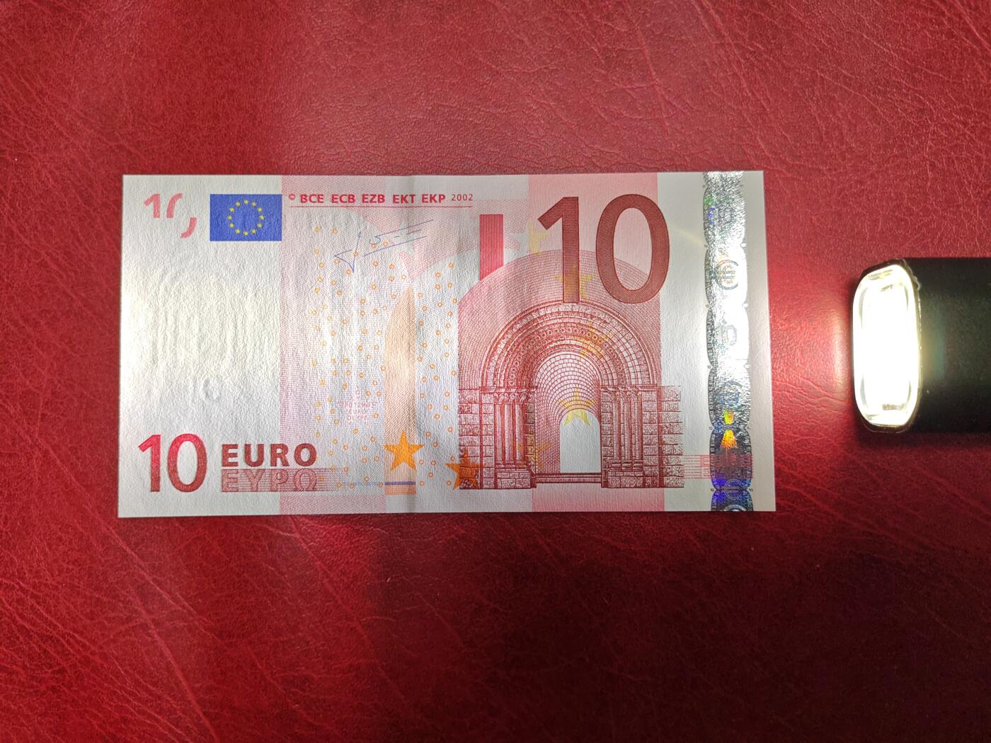 欧盟纸币Euro 2002版 10欧元 纸币 二签 奥地利N冠 全新UNC