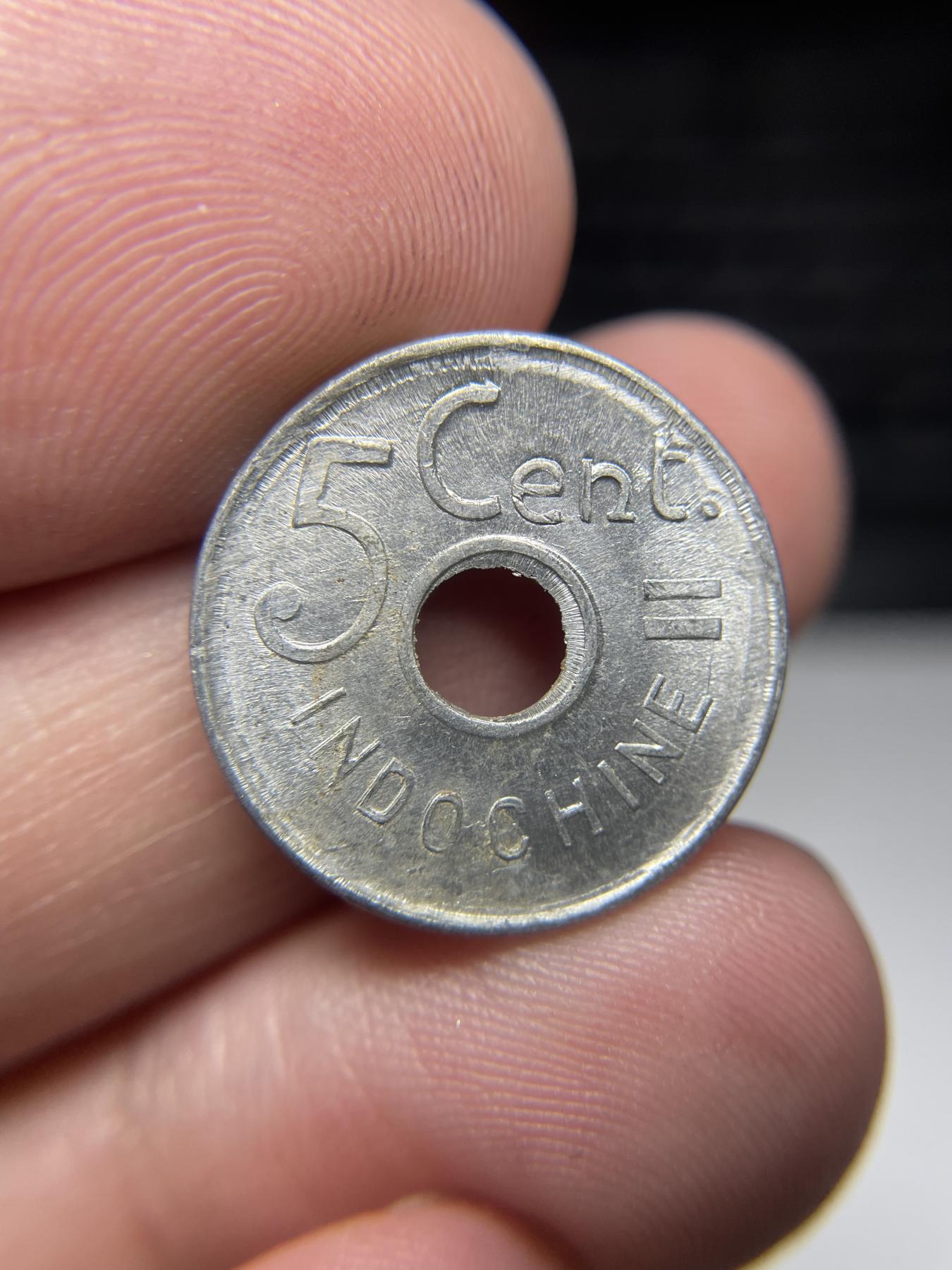 2024年集古藏今外币拍卖第六期-第3场—（总第53拍） 1943年法属印支5分