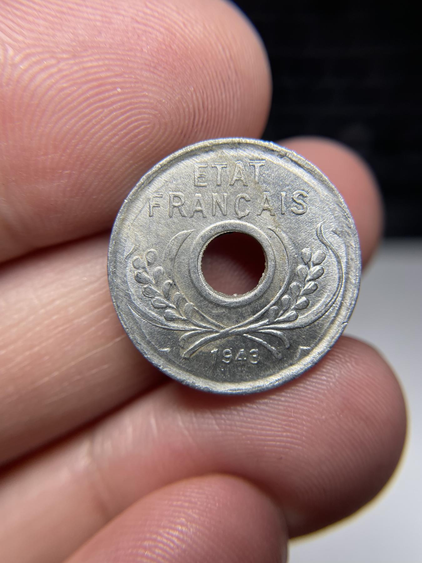 2024年集古藏今外币拍卖第六期-第3场—（总第53拍） 1943年法属印支5分