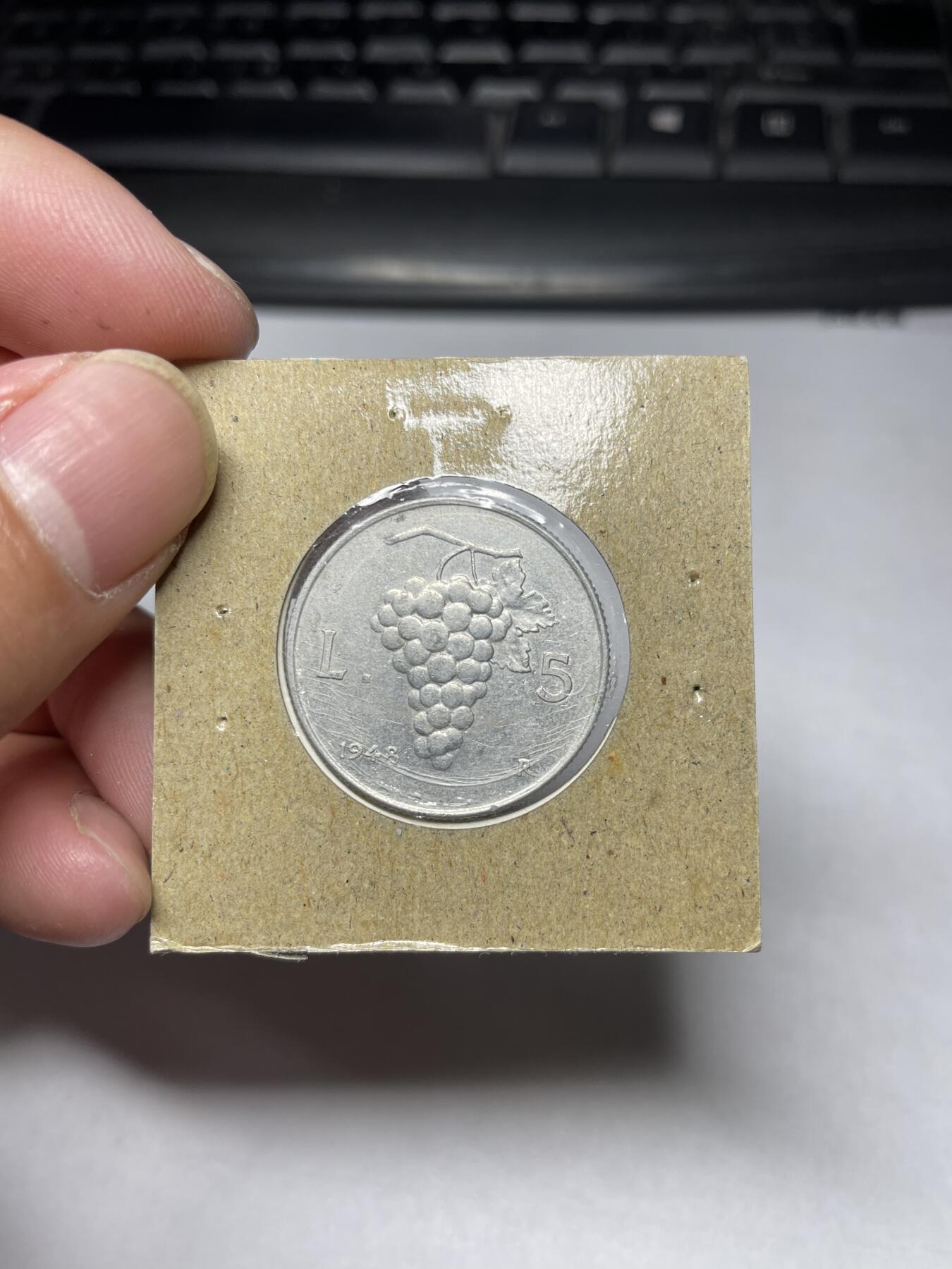 2024年集古藏今外币拍卖第六期-第2场—（总第52拍） 1948年意大利5里拉