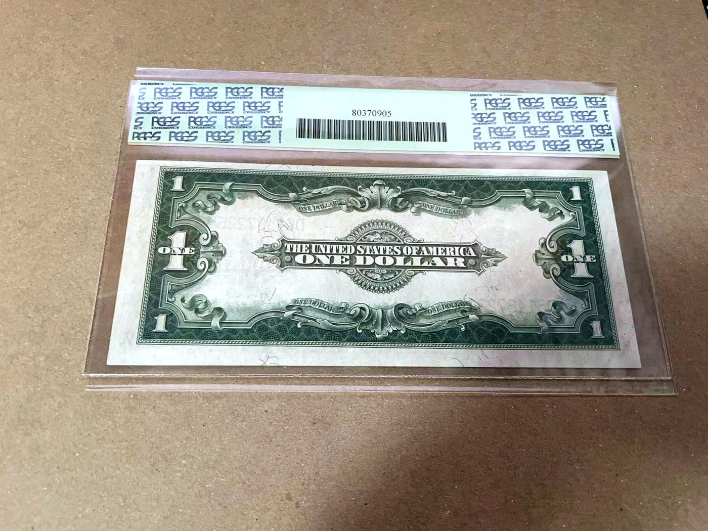 【Blue Auction】✨世界纸币精拍第471期【精】 美国 1923年1美金 银币券 PCGS65EPQ 绿标 大票幅 