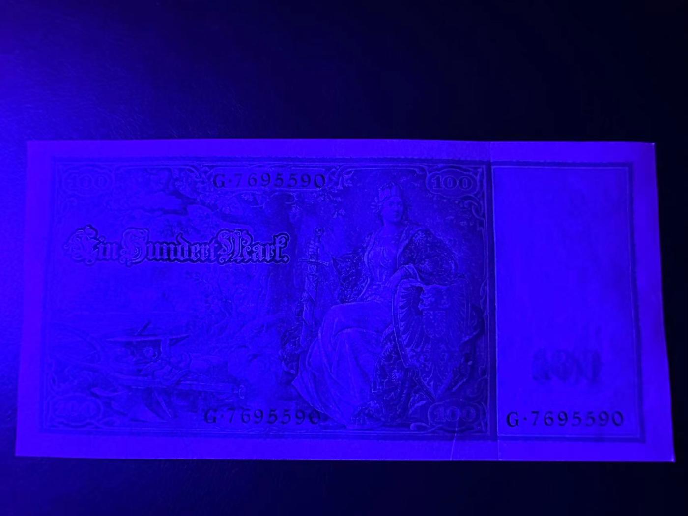 【Blue Auction】✨世界纸币精拍第471期【精】  德国 1910年100马克 大票幅 较少见绿库印 UNC