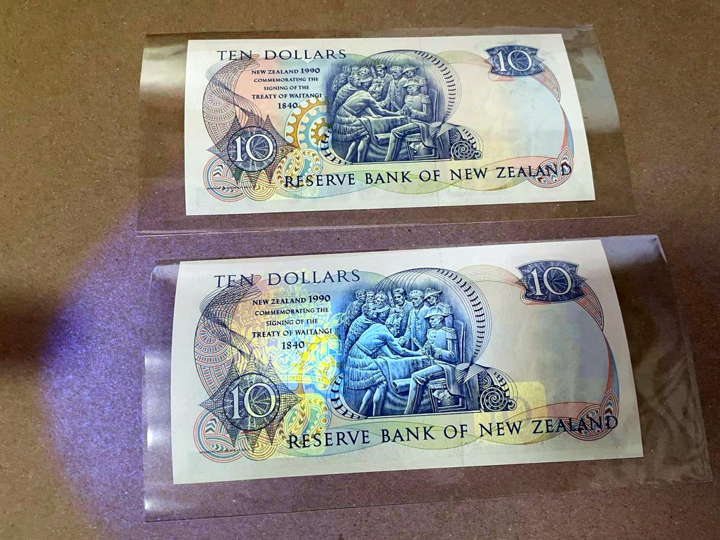 【Blue Auction】✨世界纸币精拍第471期【精】 【一组2张AAA无47】新西兰 1990年10元 女王 全新UNC
