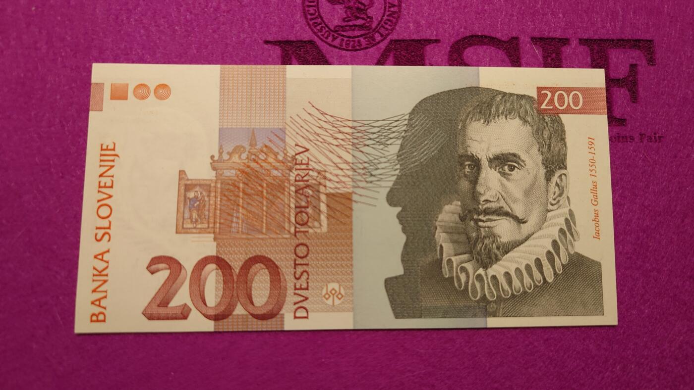 【世界钱币】精选微拍第103期暨2024年第14期  部分卖剩新品展示 1992年斯洛文尼亚200 初版首年少见 全新绝品