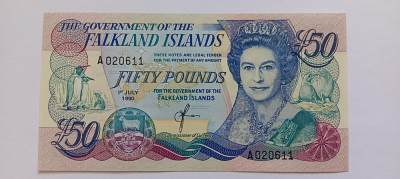 精品钱币第26场 - 福克兰群岛50镑