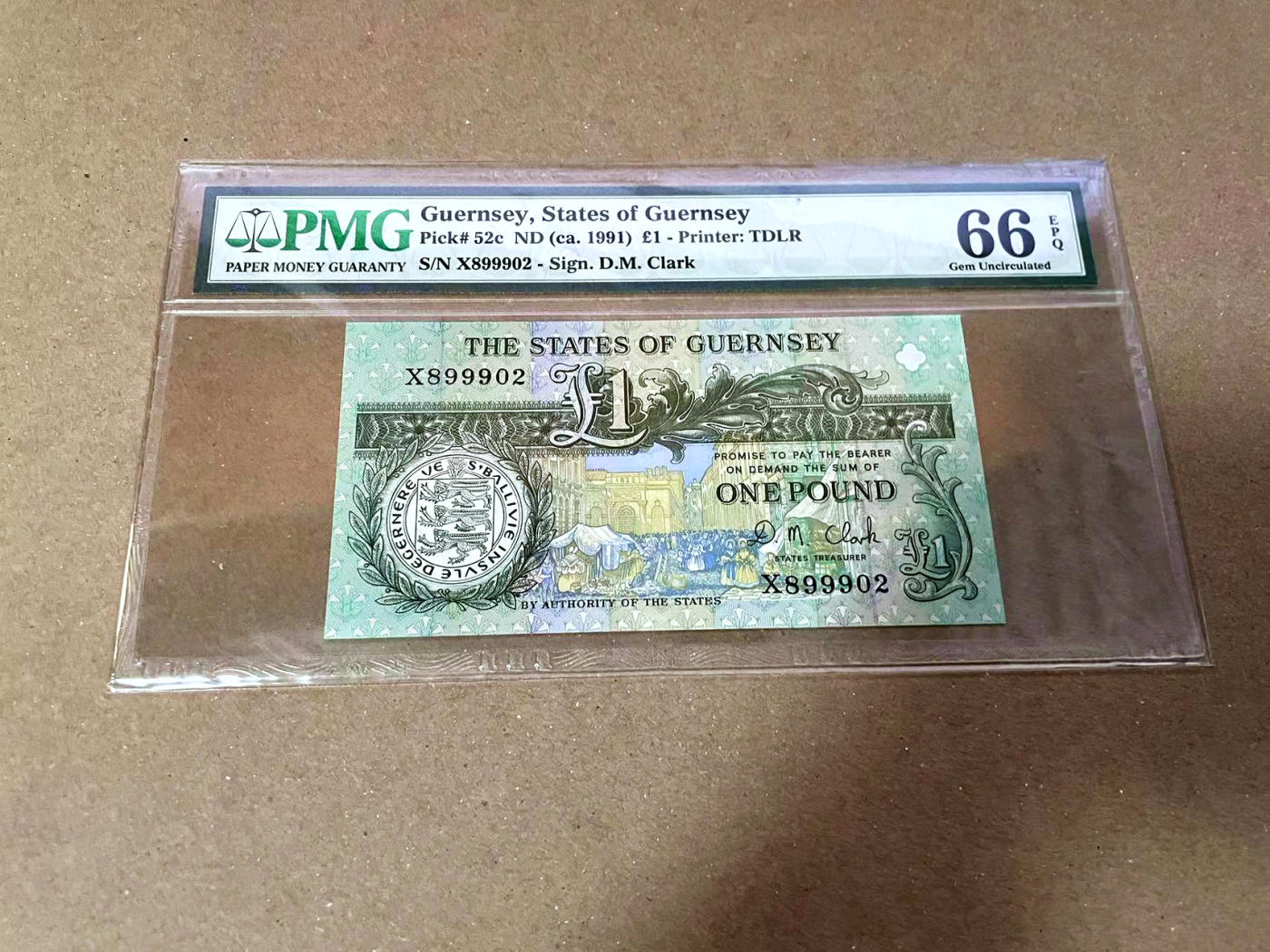 【Blue Auction】✨世界纸币精拍第471期【精】 【无47】根西 1991年1镑 PMG66EPQ  
