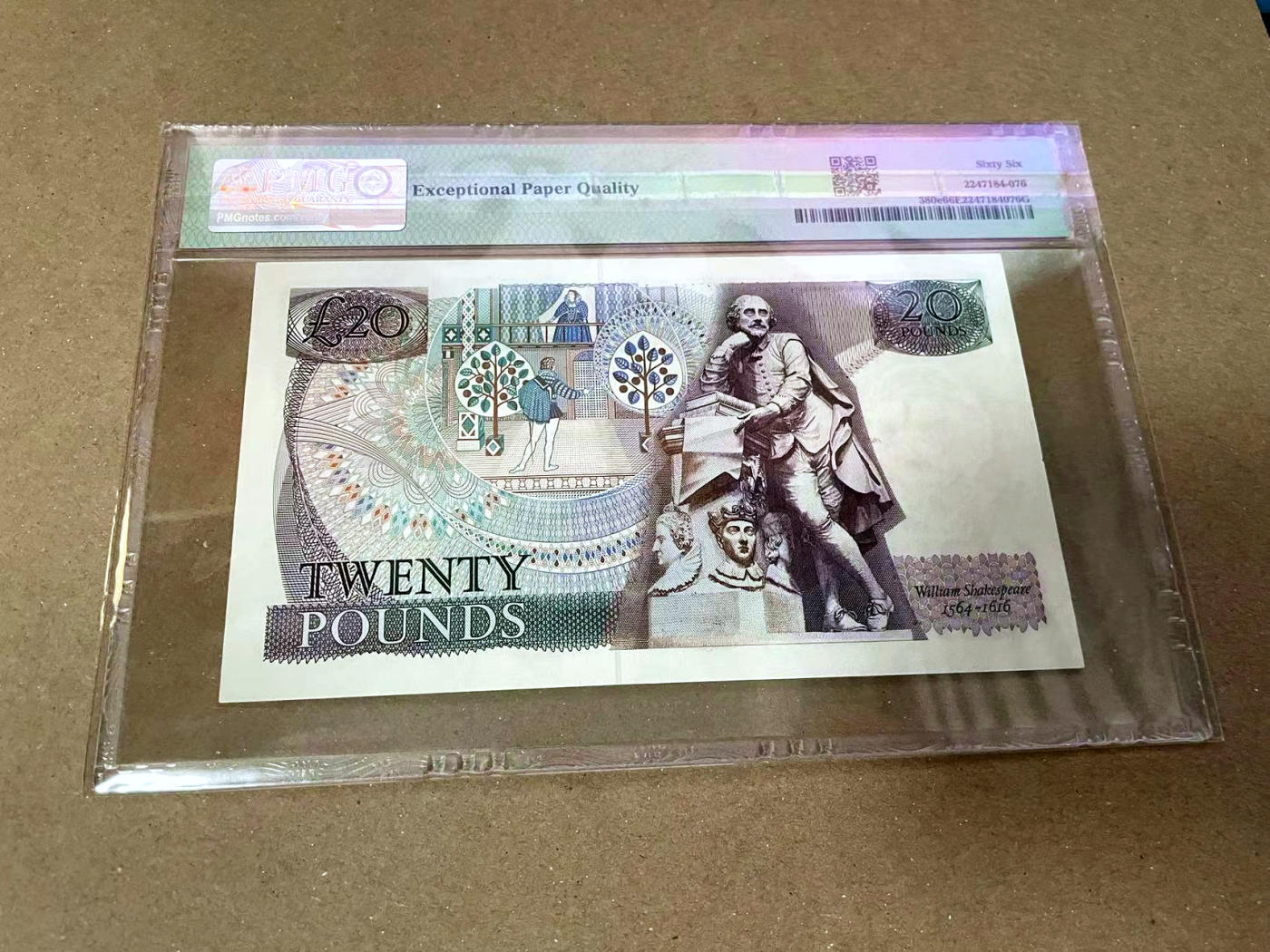 【Blue Auction】✨世界纸币精拍第471期【精】 英国 D序列 1988-91年20镑 PMG66EPQ 