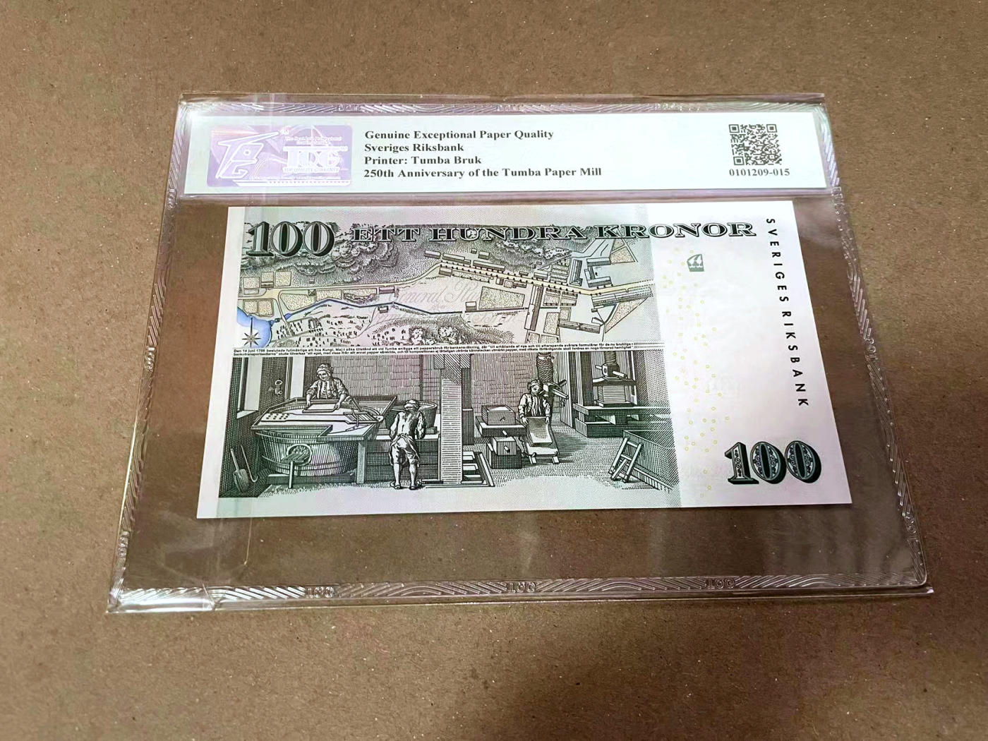 【Blue Auction】✨世界纸币精拍第471期【精】 瑞典 2005年100克朗 纪念钞 TQG66EPQ 设计精美