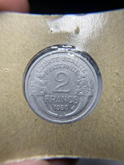 2024年集古藏今外币拍卖第六期-第2场—（总第52拍） - 1950年法国2法郎