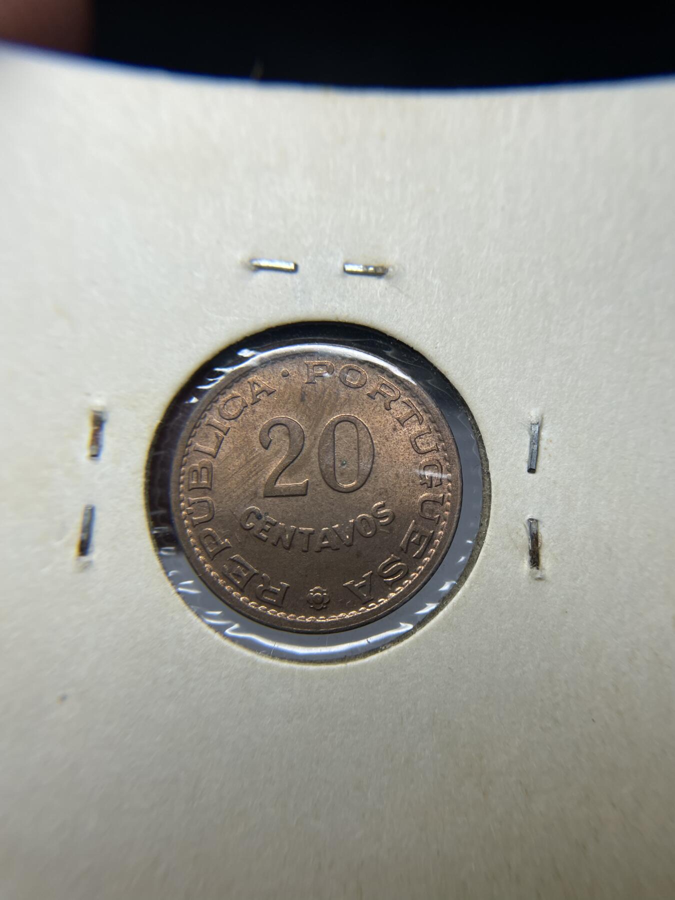 2024年集古藏今外币拍卖第六期-第2场—（总第52拍） 1962年葡属安哥拉20分