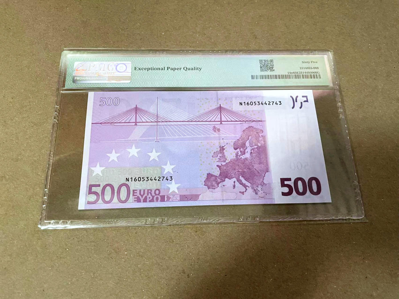 【Blue Auction】✨世界纸币精拍第471期【精】 欧盟 2002年500欧元 二签 PMG65EPQ 