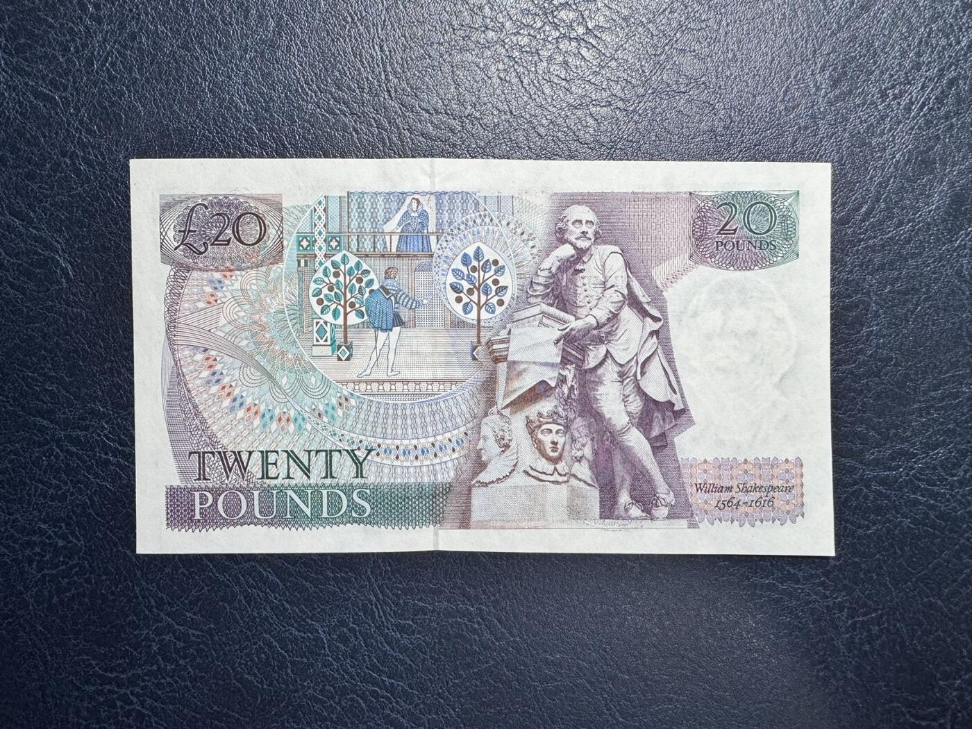 收藏联盟Quantum Auction 第343期拍卖  英国1981-88年20镑 品相UNC 莎士比亚