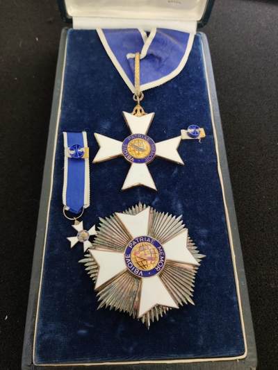 全场0元起拍 第154期 咸鱼国勋章拍卖专场 5月8日（周三）下午6：00开始 - 大十字级巴西里约布兰科勋章 纯银珐琅 颁发给日本宫内厅式部副长（仪典部长