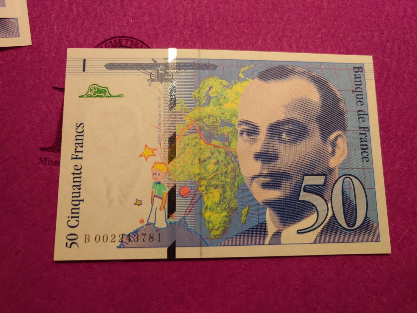 【世界钱币】精选微拍第103期暨2024年第14期  部分卖剩新品展示 【一口价已售出】1992年法国50法郎 小王子 全新绝品尾号781